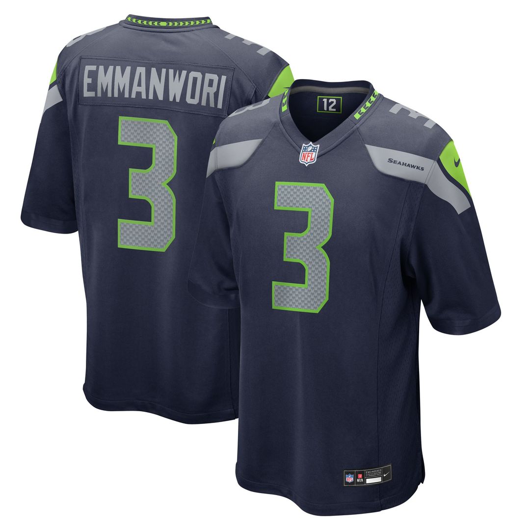 Seattle Seahawks Nick Emmanwori Nike Royal Alternate Game Player Jersey