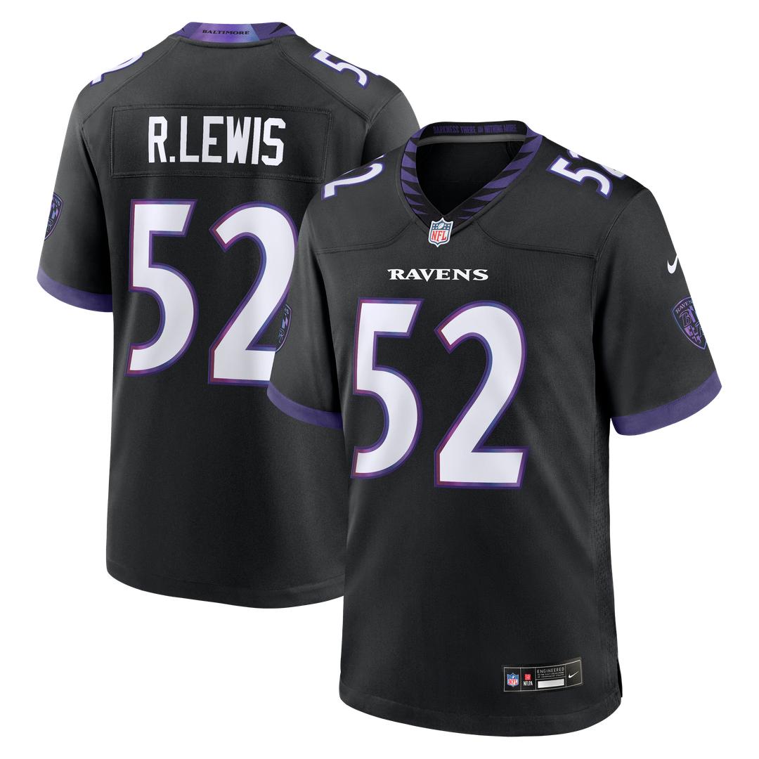 Baltimore Ravens Ray Lewis Nike Black Alternate Retired Player Game Jersey