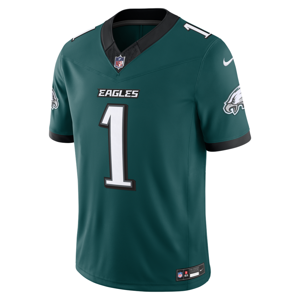 Philadelphia Eagles Jalen Hurts Nike Midnight Green Team Vapor F.U.S.E. Stitched Limited Jersey