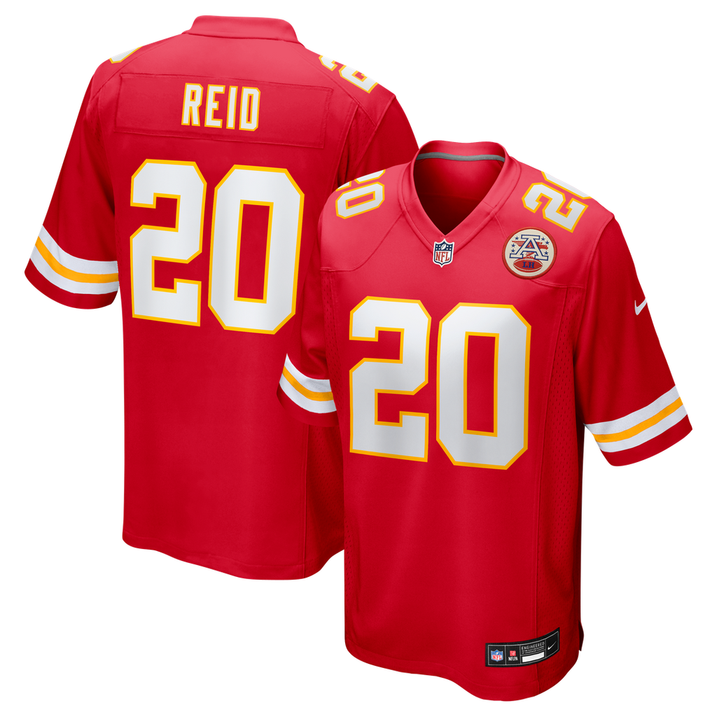 Kansas City Chiefs Justin Reid Nike Red Game Jersey