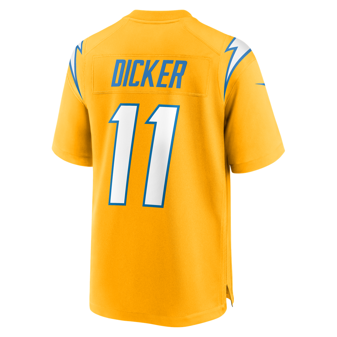 Los Angeles Chargers Cameron Dicker Nike Gold Alternate Game Jersey