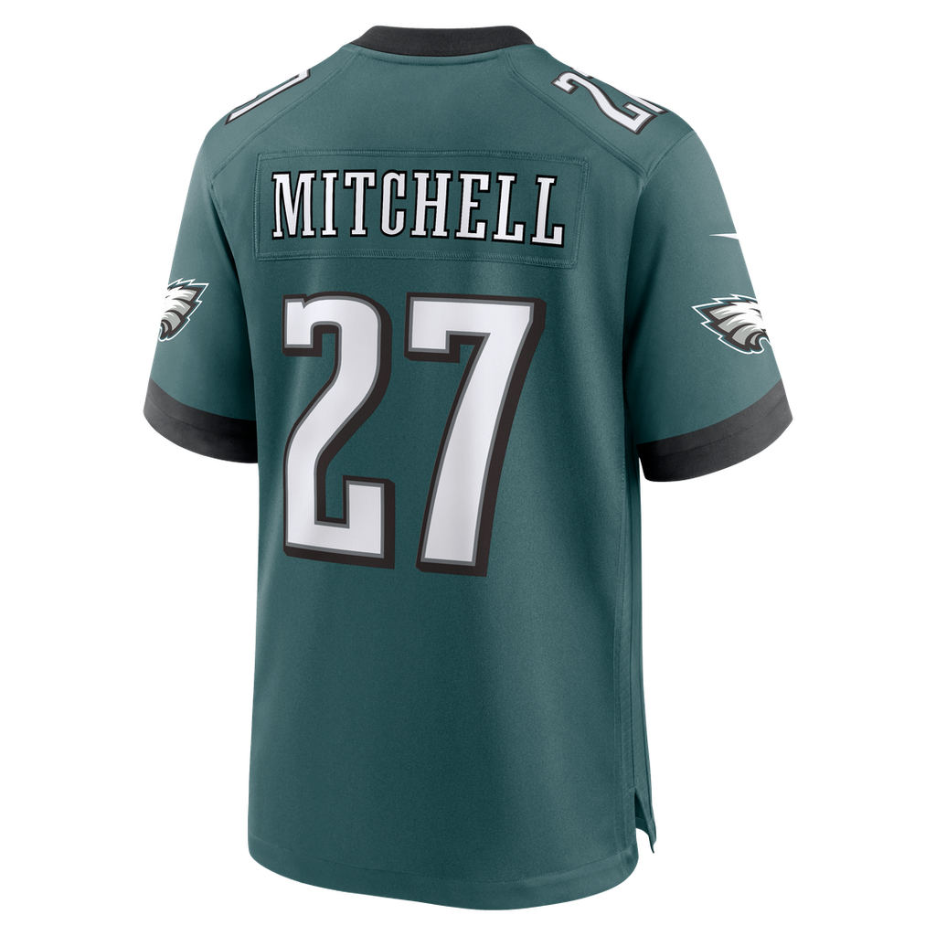Philadelphia Eagles Quinyon Mitchell Nike Midnight Green Team Game Jersey