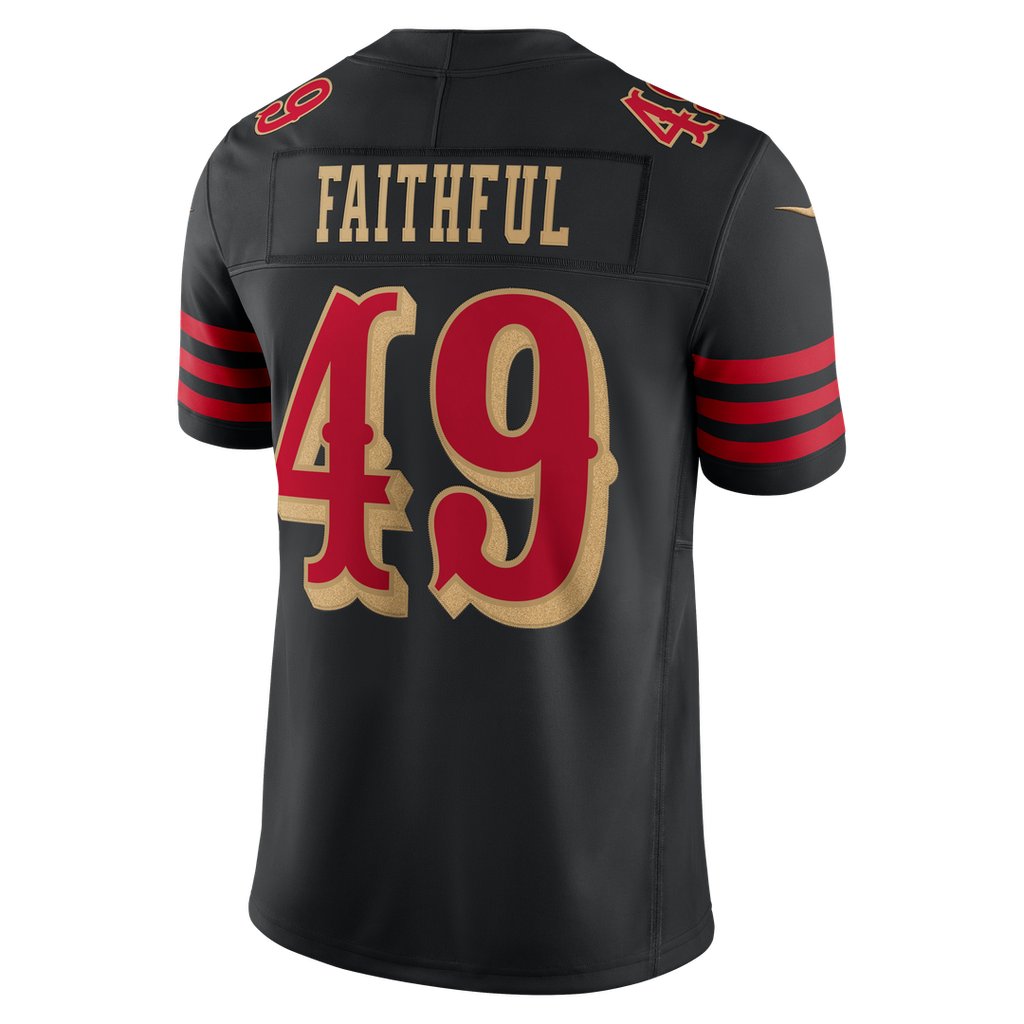 San Francisco 49ers The Faithful Nike Black Rivalries Collection Stitched Limited Jersey