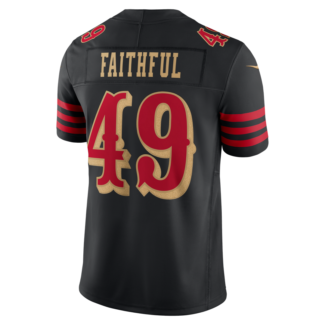 San Francisco 49ers The Faithful Nike Black Rivalries Collection Stitched Limited Jersey