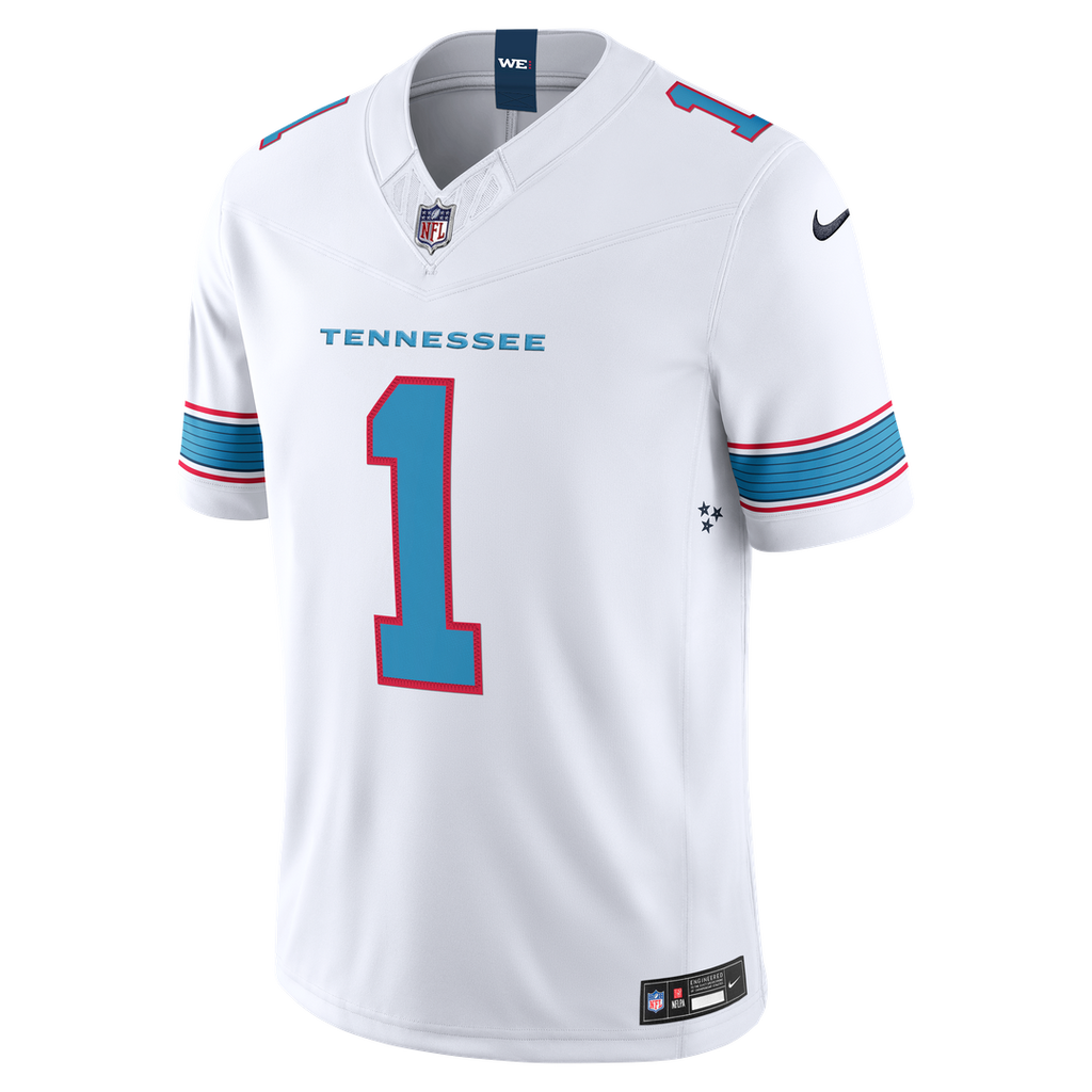 Tennessee Titans Cameron Ward Nike Light Blue Team Vapor F.U.S.E. Stitched Limited Jersey