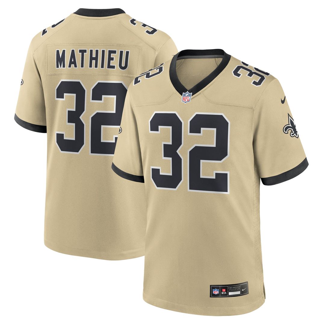 New Orleans Saints Tyrann Mathieu Nike White Game Jersey