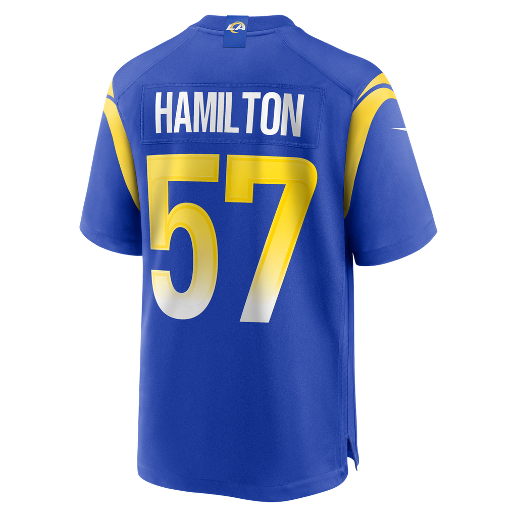 Los Angeles Rams Ty Hamilton Nike Royal Team Game Jersey