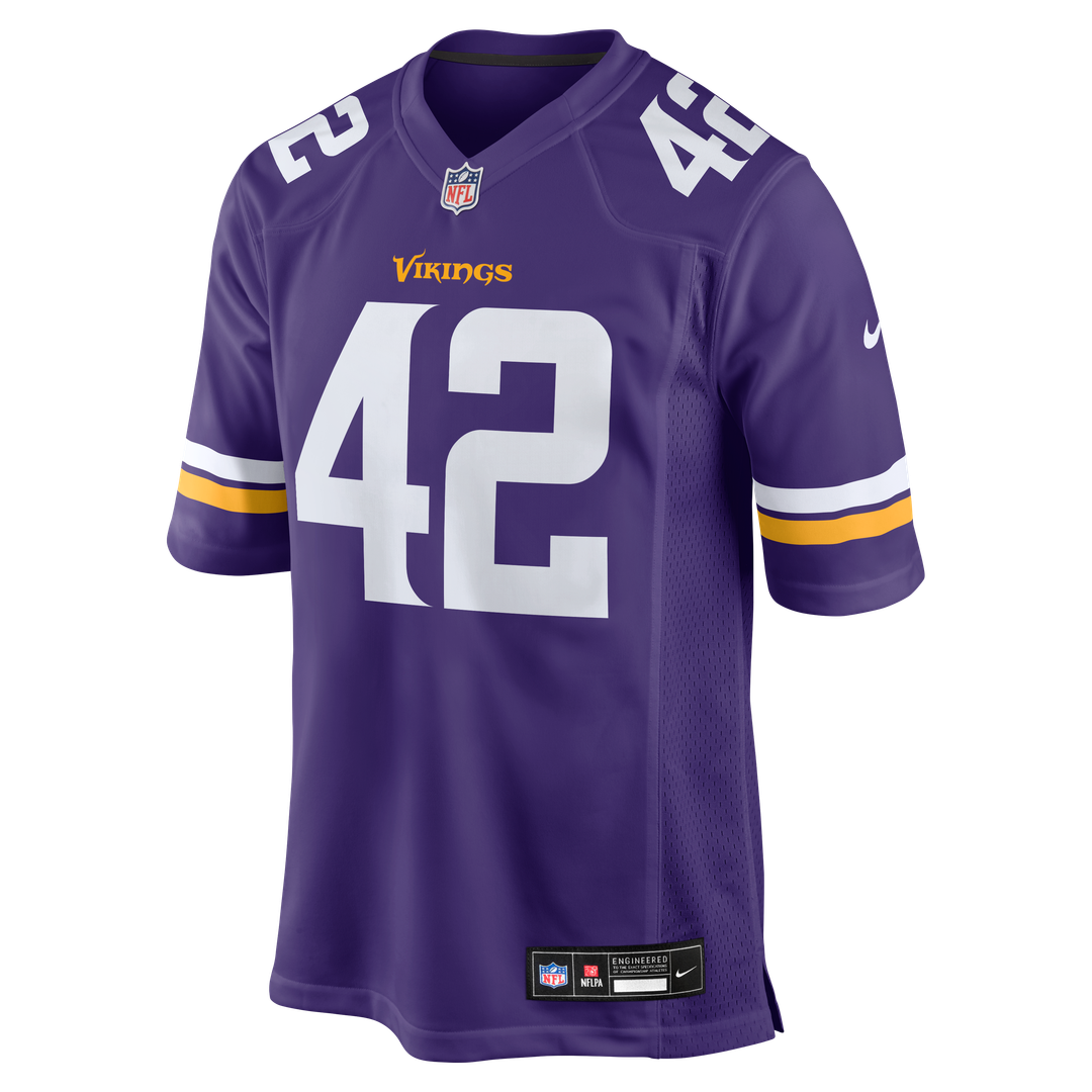 Minnesota Vikings Andrew DePaola Nike Purple Game Jersey