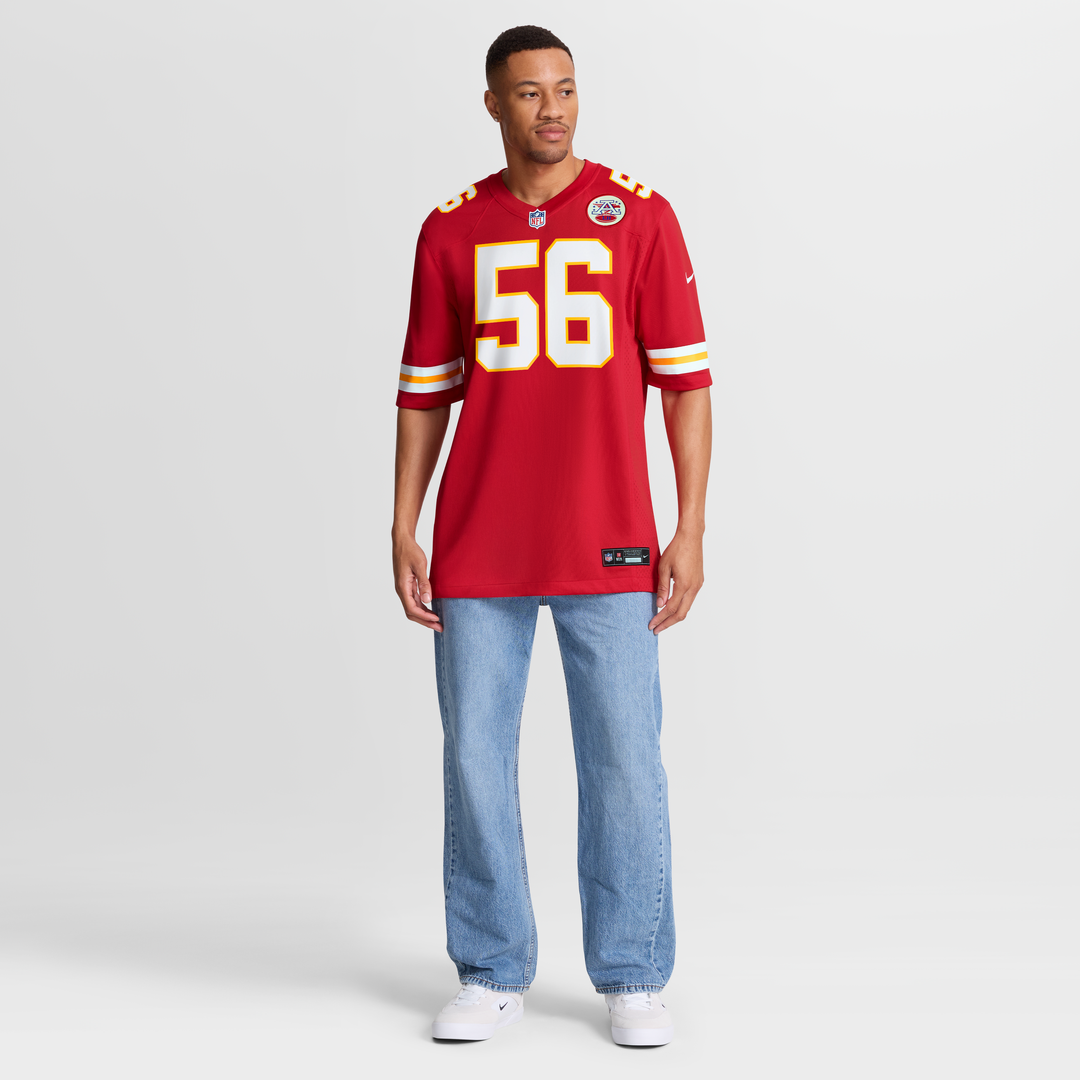 Kansas City Chiefs George Karlaftis Nike Red Player Game Jersey