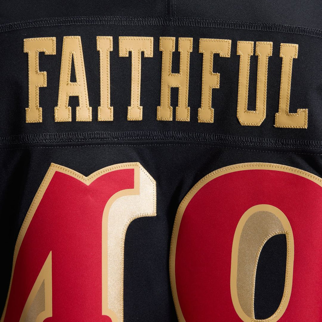 San Francisco 49ers The Faithful Nike Black Rivalries Collection Stitched Limited Jersey