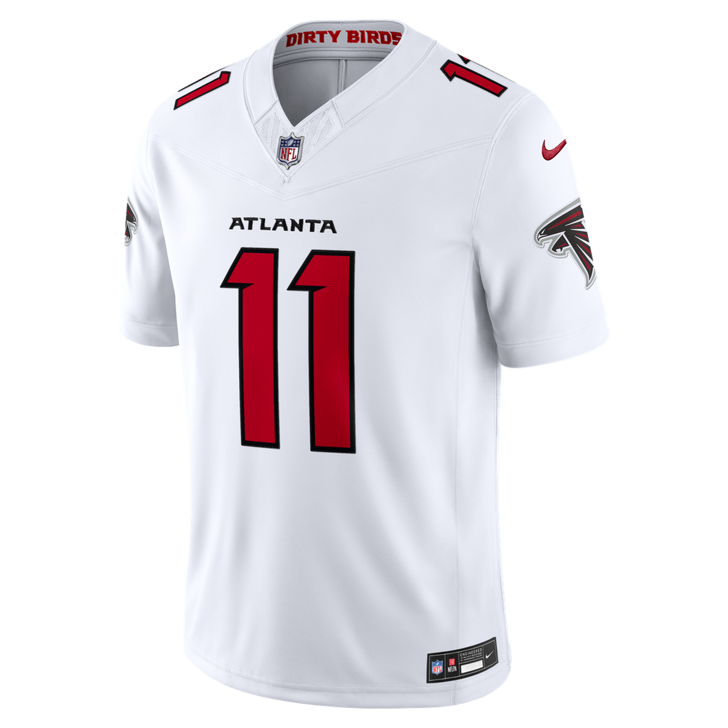 Atlanta Falcons Jalon Walker Nike White Vapor F.U.S.E. Stitched Limited Jersey