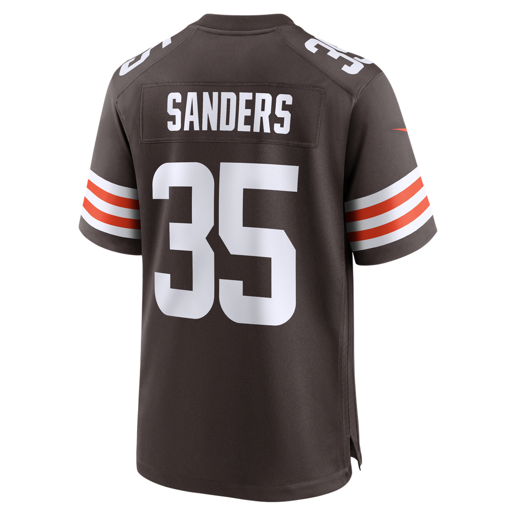 Cleveland Browns Raheim Sanders Nike Brown Team Game Jersey