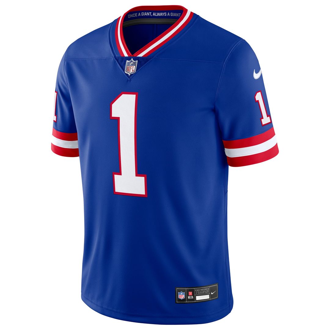 New York Giants Malik Nabers Nike Royal Alternate 2 Legacy Vapor Untouchable Limited Jersey