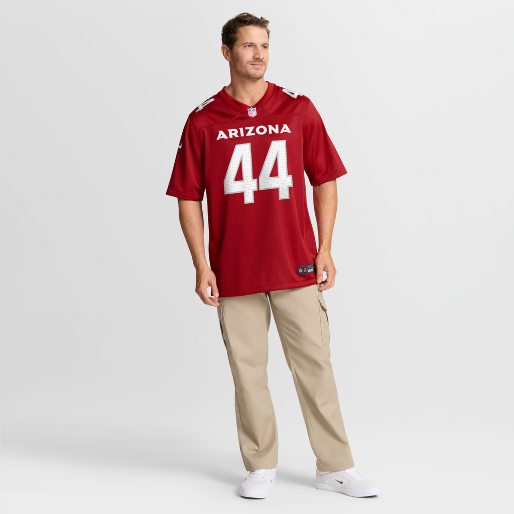 Arizona Cardinals Owen Pappoe Nike Cardinal Team Game Jersey