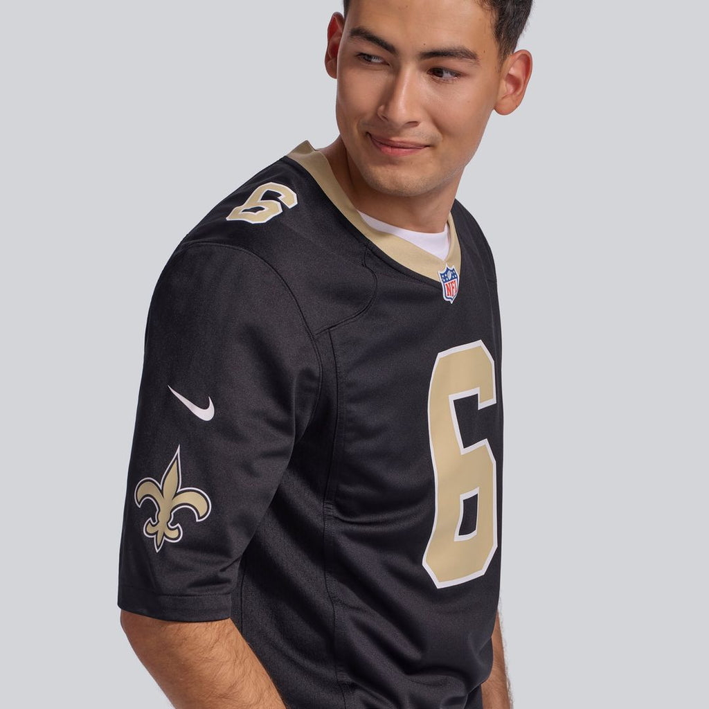 New Orleans Saints Tyler Shough Nike Gold Alternate Game Player Jersey