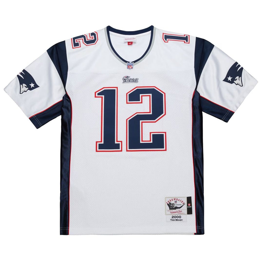 New England Patriots Tom Brady Mitchell & Ness White 2000 Big & Tall Legacy Replica Jersey