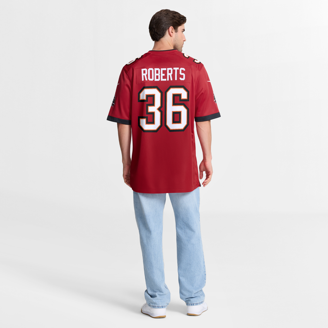 Tampa Bay Buccaneers JJ Roberts Nike Red Team Game Jersey