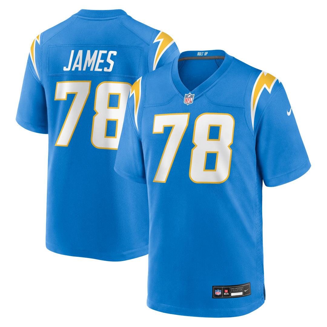 Los Angeles Chargers Andre James Nike Powder Blue Team Game Jersey
