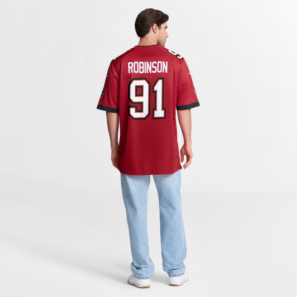 Tampa Bay Buccaneers A'Shawn Robinson Nike Red Team Game Jersey
