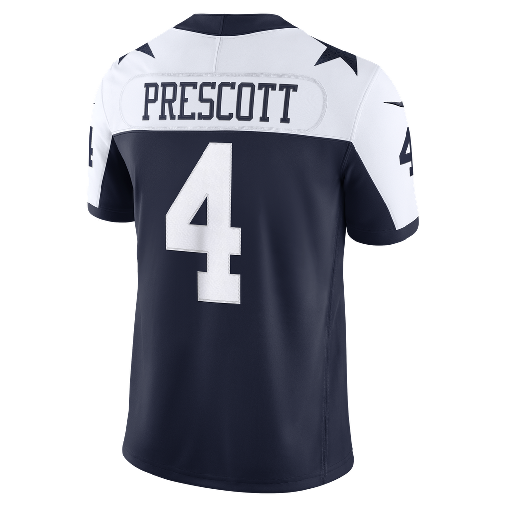 Dallas Cowboys Dak Prescott Nike White Vapor F.U.S.E. Stitched Limited Jersey