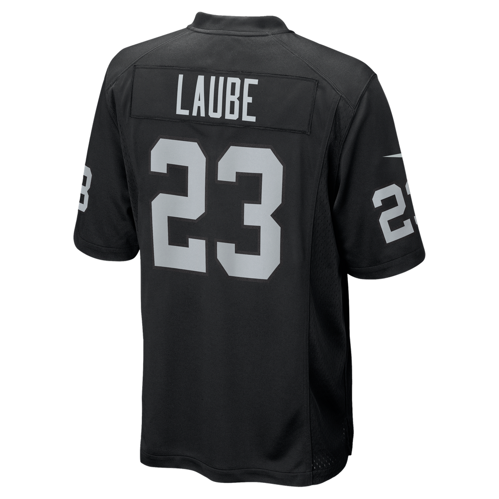 Las Vegas Raiders Dylan Laube Nike Black Team Game Jersey