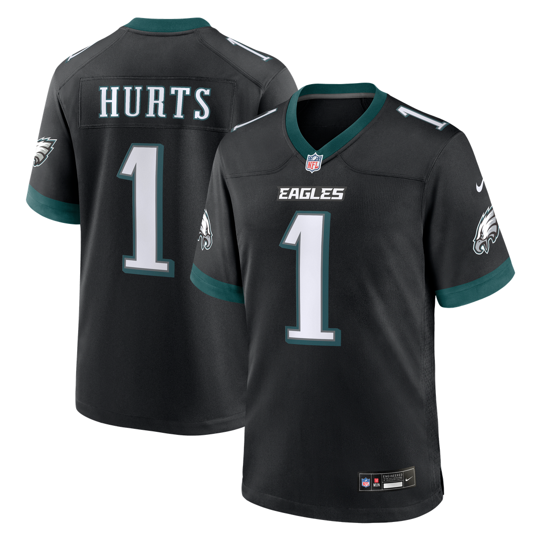 Philadelphia Eagles Jalen Hurts Nike Midnight Green Team Game Jersey