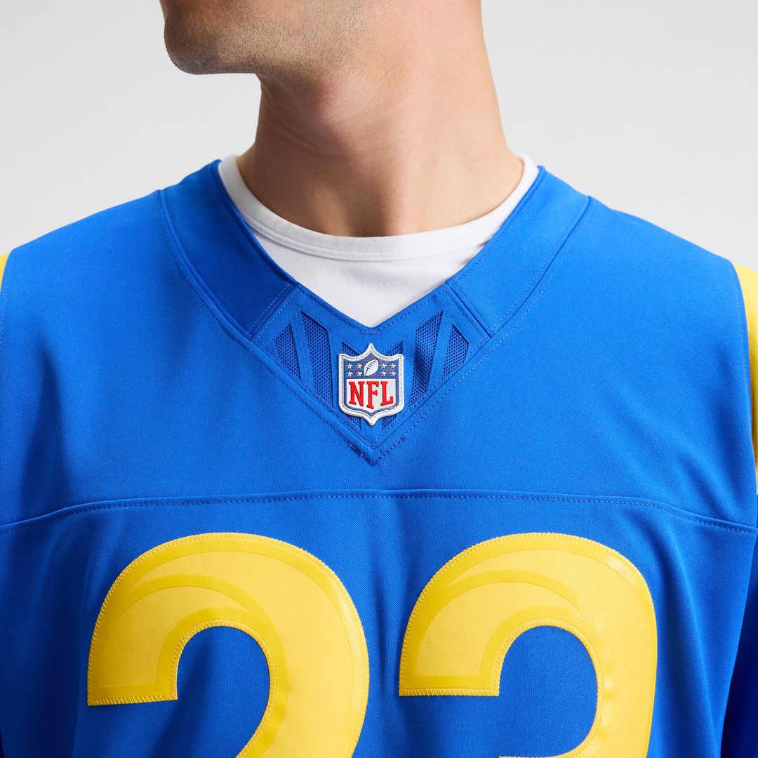 Los Angeles Rams Kyren Williams Nike White Vapor F.U.S.E. Stitched Limited Jersey