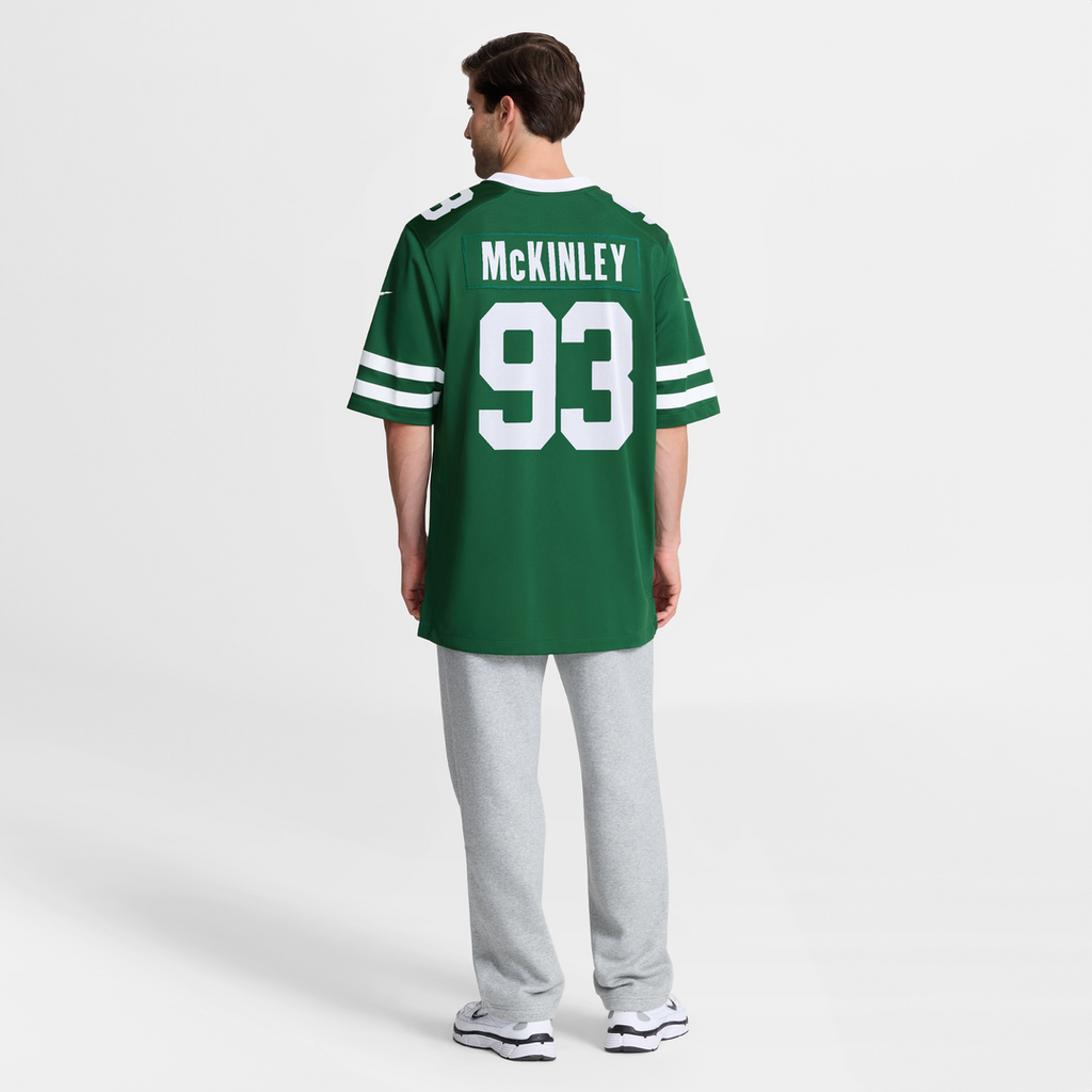 New York Jets Takk McKinley Nike Legacy Green Team Game Jersey