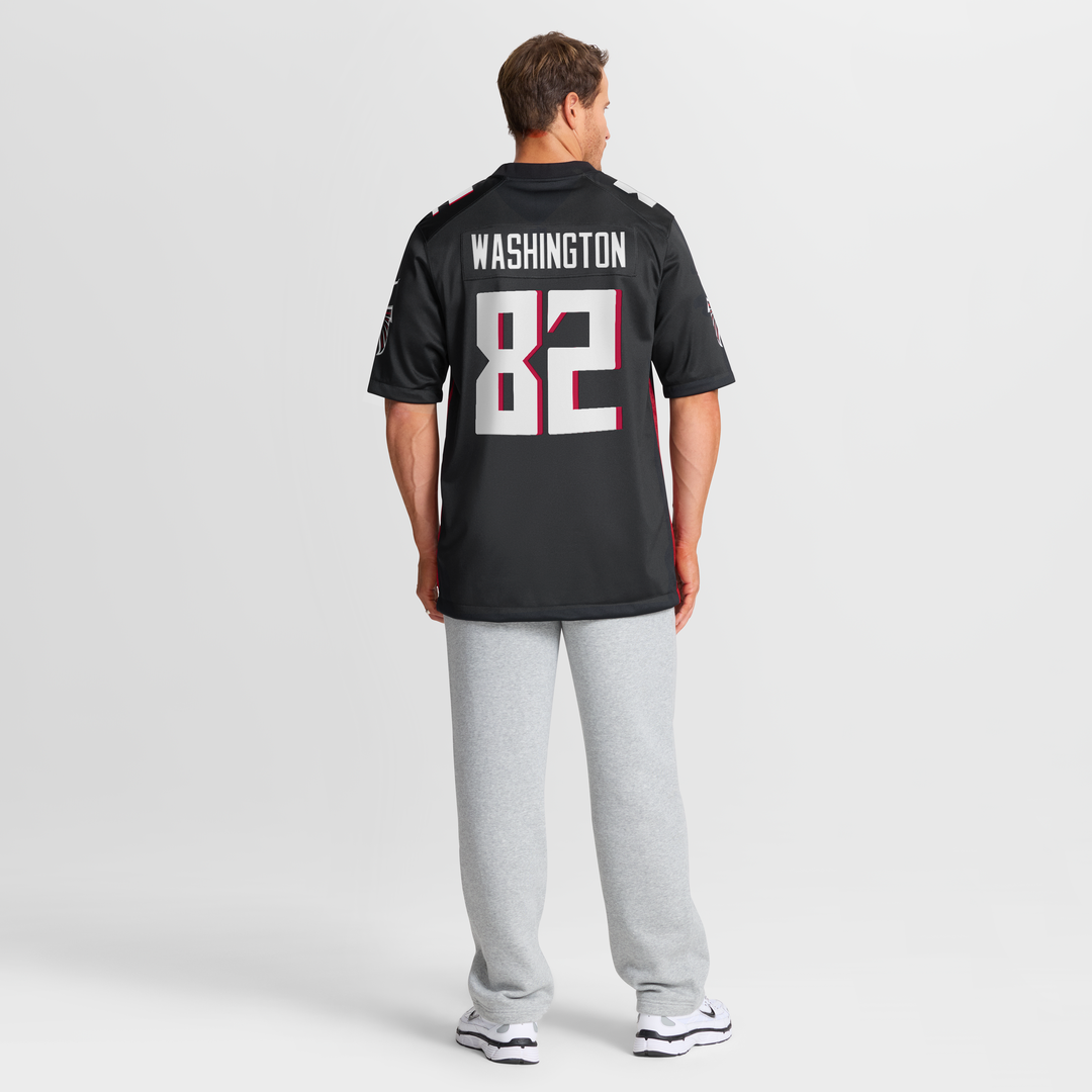 Atlanta Falcons Casey Washington Nike Black Team Game Jersey