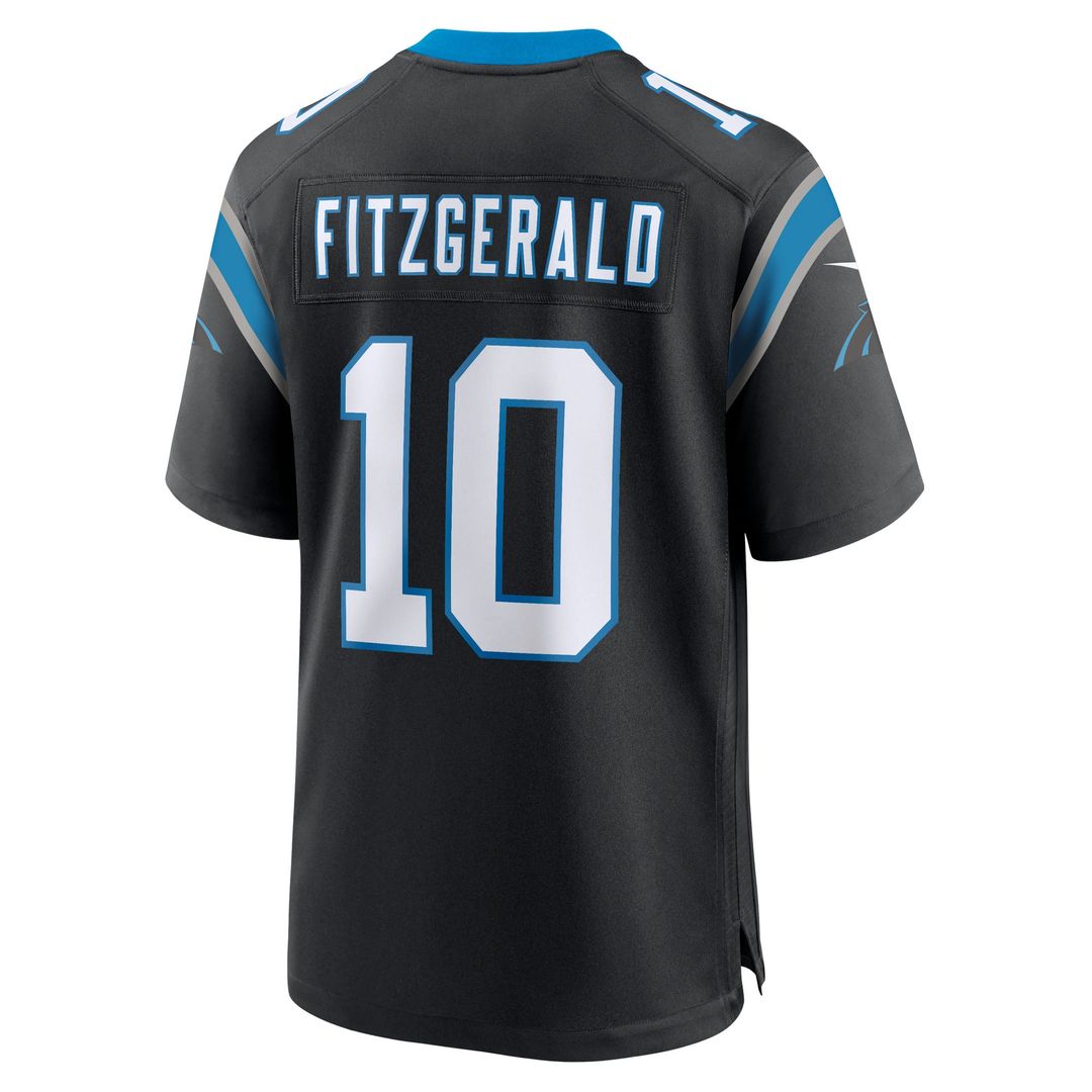 Carolina Panthers Ryan Fitzgerald Nike Black Team Game Jersey