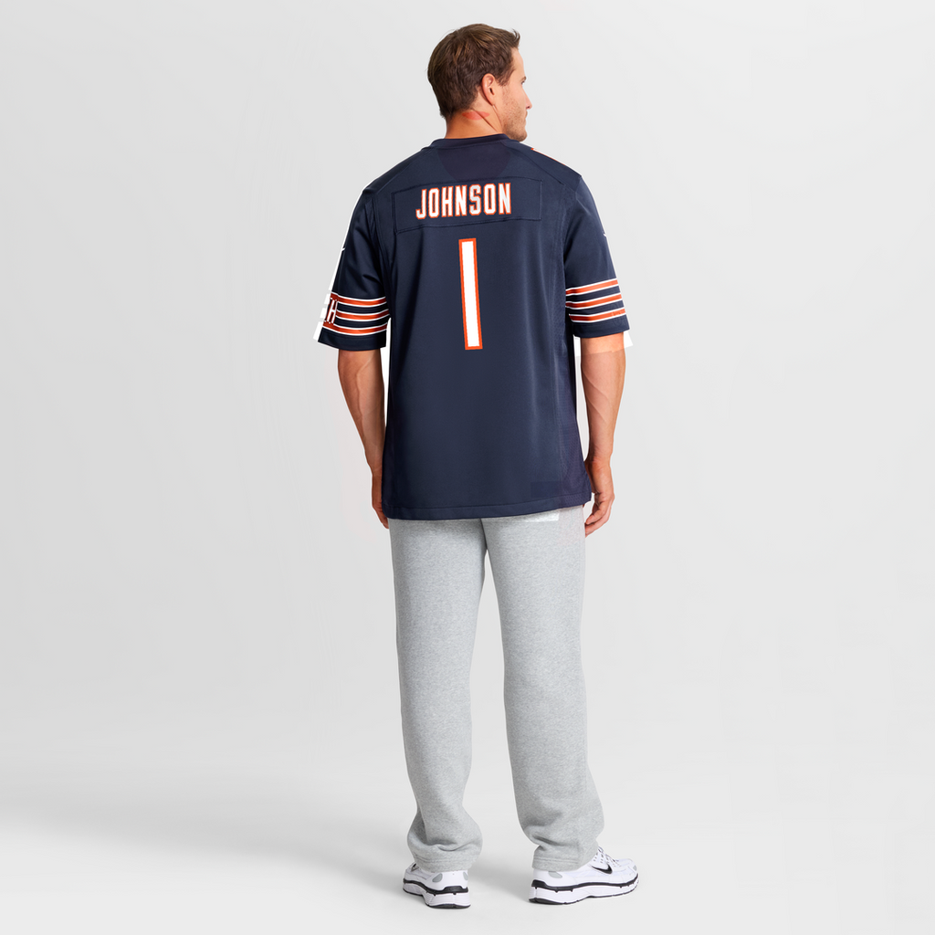 Chicago Bears Jaylon Johnson Nike Navy Game Jersey