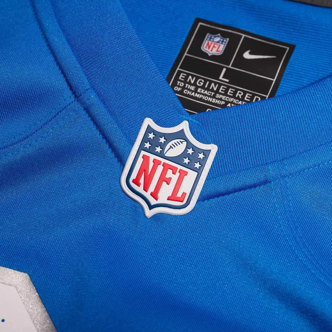 Detroit Lions Jake Bates Nike Blue Team Game Jersey
