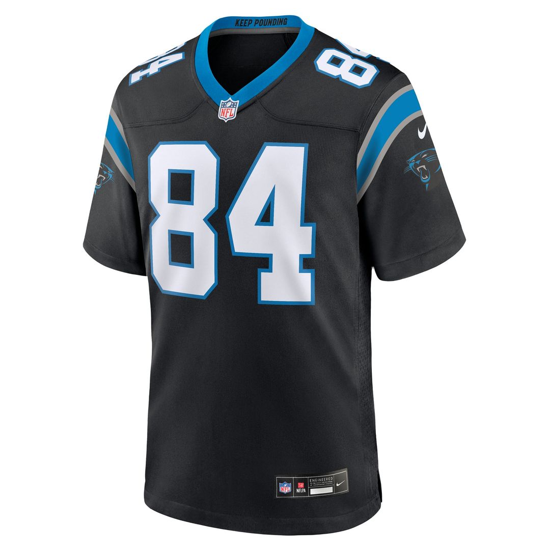 Carolina Panthers Mitchell Evans Nike Black Team Game Jersey