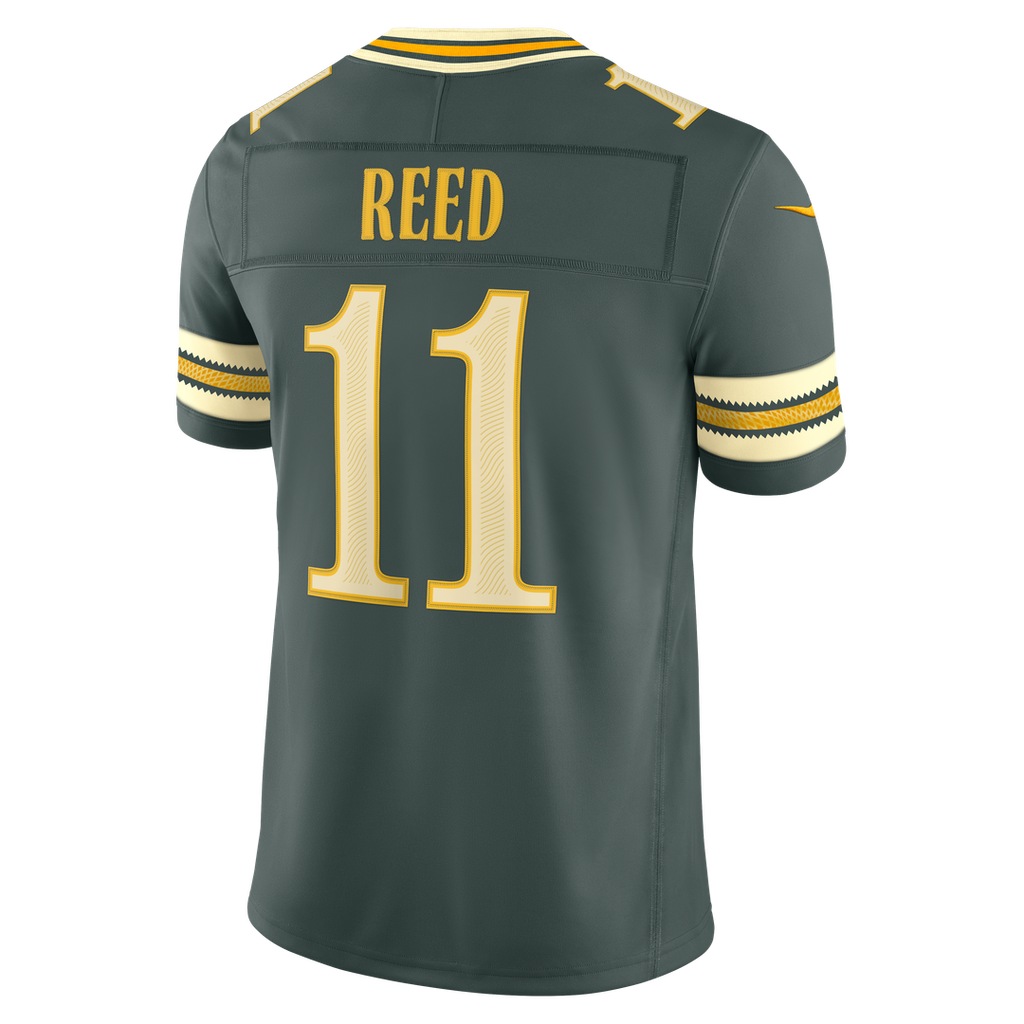 Green Bay Packers Jayden Reed Nike Green 2026 Rivalries Collection Stitched Limited Jersey