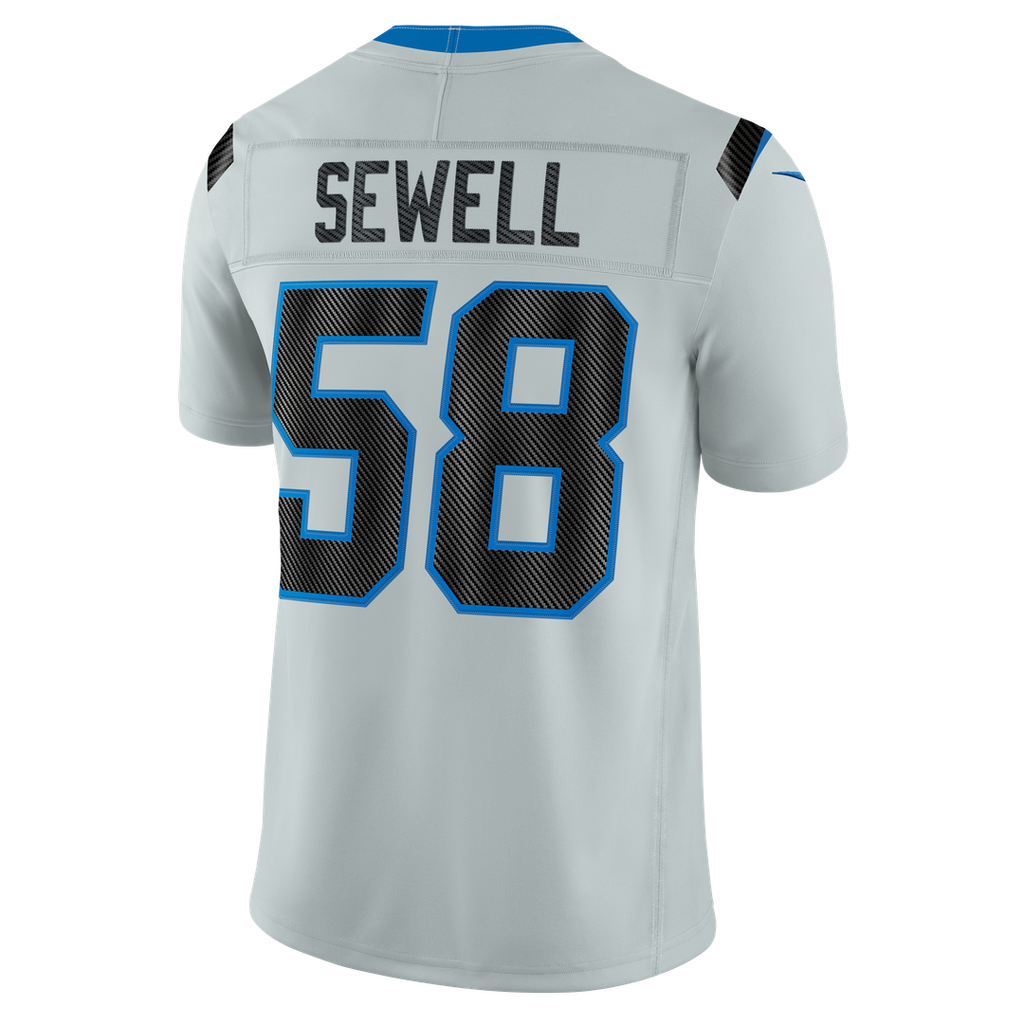 Detroit Lions Penei Sewell Nike Silver 2026 Rivalries Collection Stitched Limited Jersey
