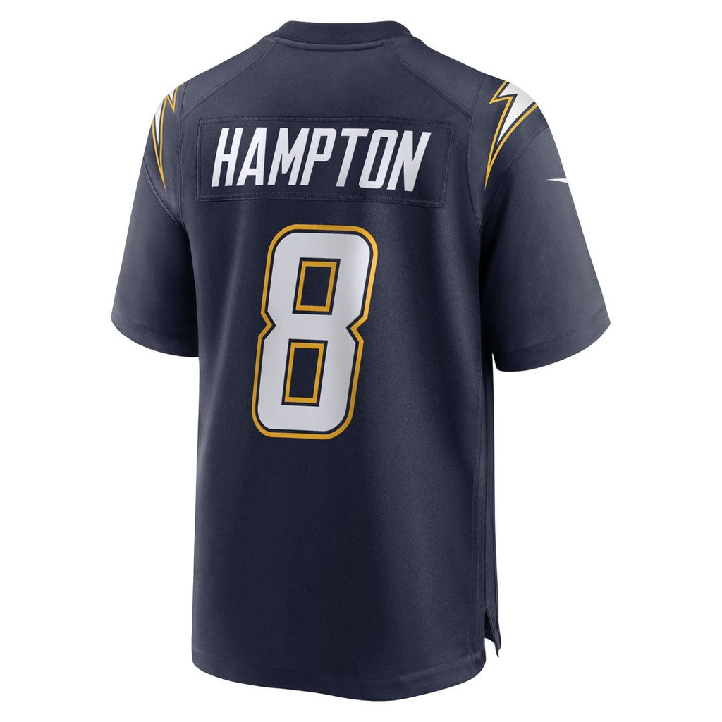 Los Angeles Chargers Omarion Hampton Nike Navy Alternate Super Chargers Game Player Jersey
