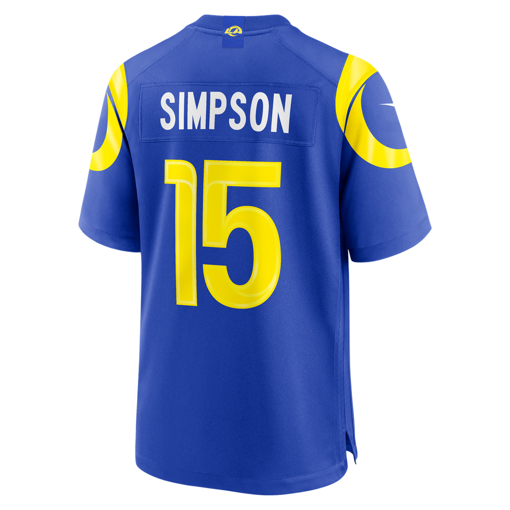 Los Angeles Rams Ty Simpson Nike Royal Team Game Jersey