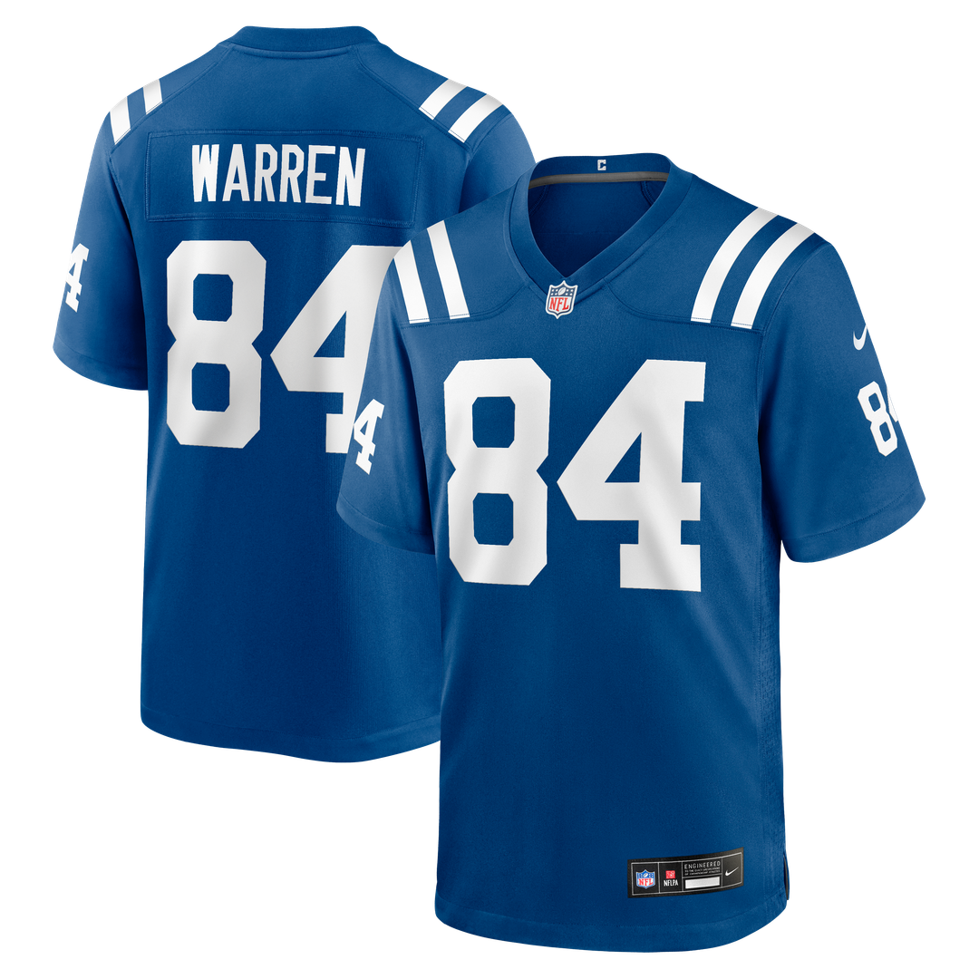 Indianapolis Colts Tyler Warren Nike White Game Jersey