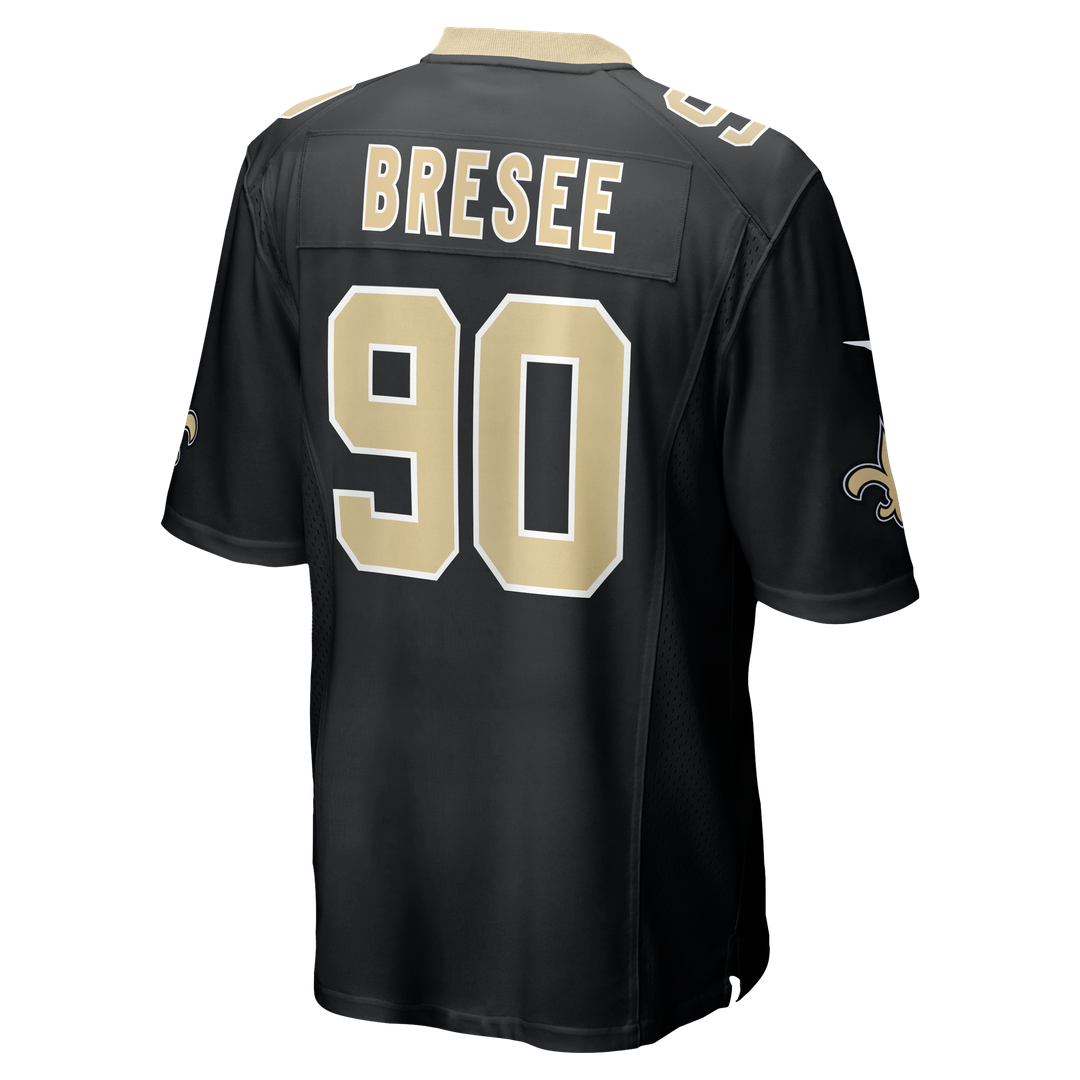 New Orleans Saints Bryan Bresee Nike Black Game Jersey