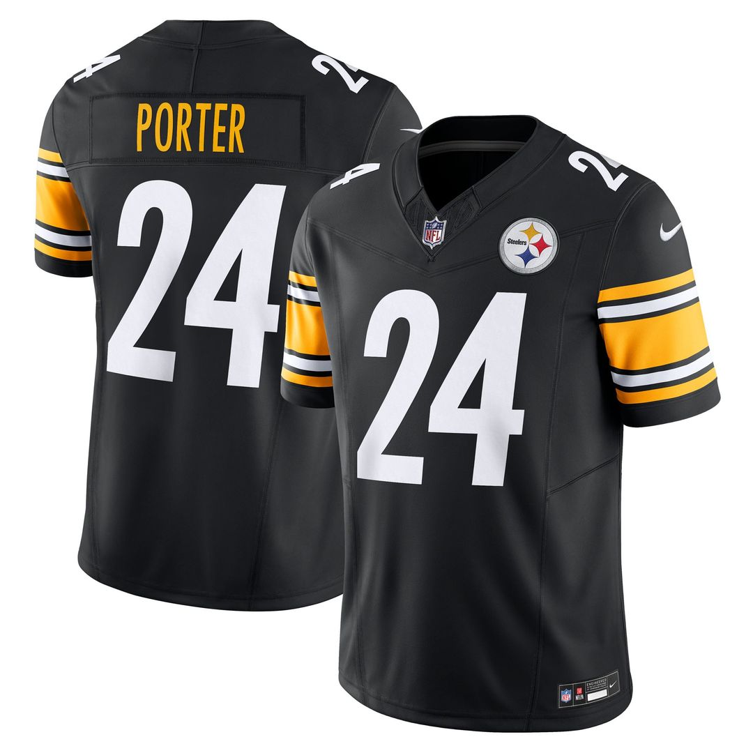 Pittsburgh Steelers Joey Porter Jr. Nike Gold Alternate 1933 Throwback Vapor F.U.S.E. Limited Jersey