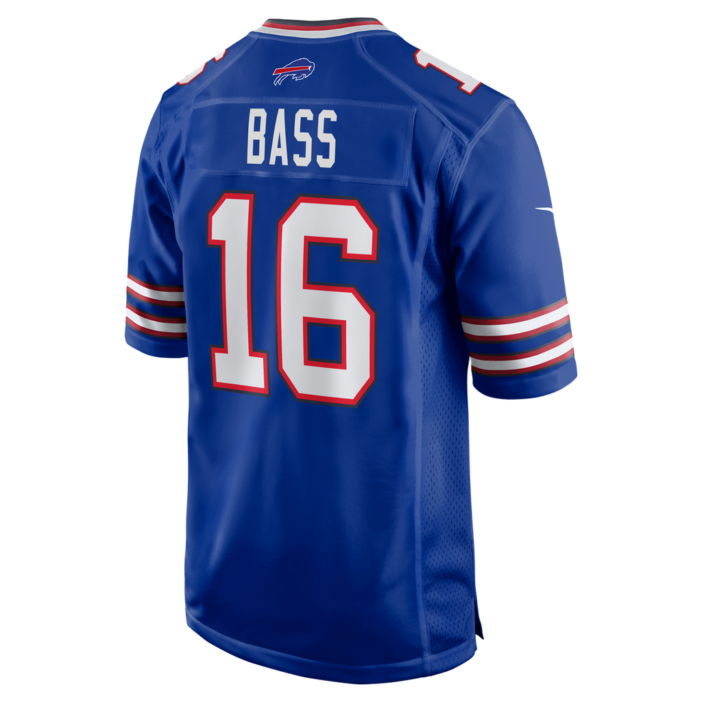 Buffalo Bills Tyler Bass Nike Royal Team Game Jersey