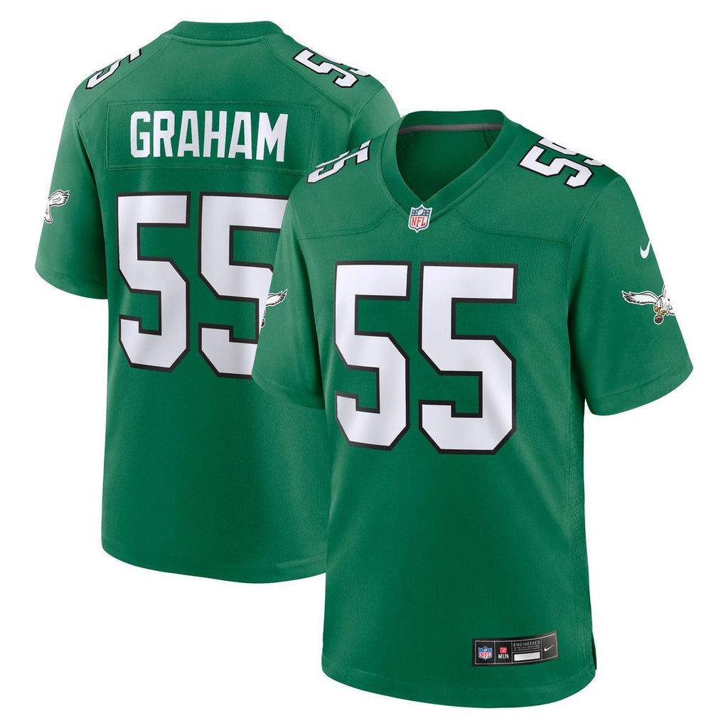 Philadelphia Eagles Brandon Graham Nike Kelly Green Alternate Game Jersey