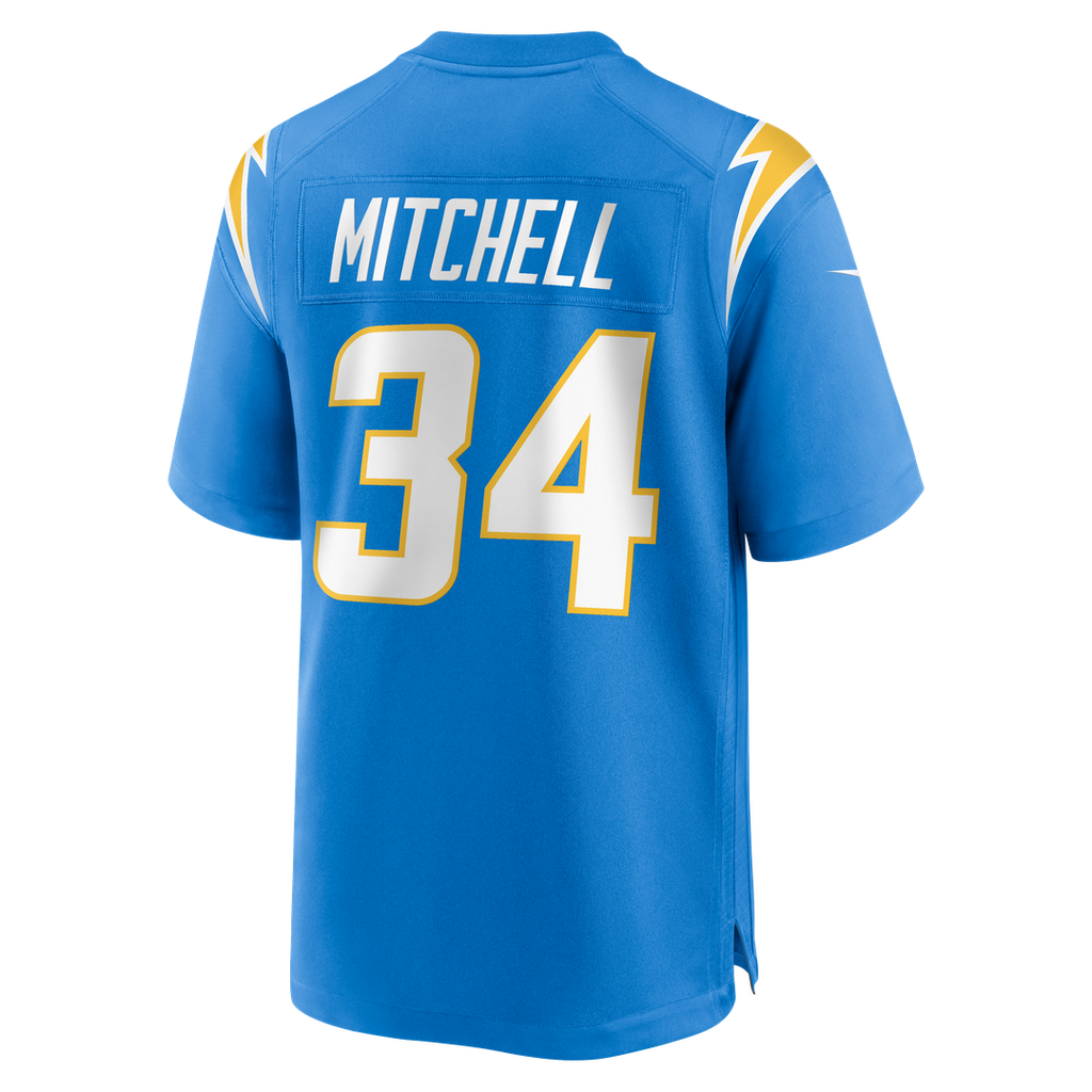 Los Angeles Chargers Keaton Mitchell Nike Powder Blue Team Game Jersey
