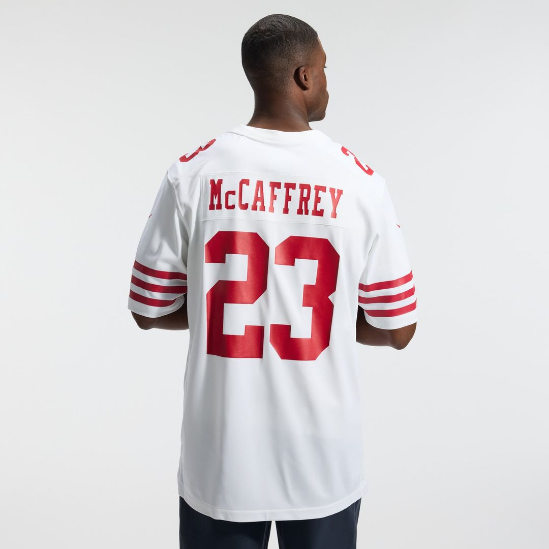 San Francisco 49ers Christian McCaffrey Nike Scarlet Game Player Jersey