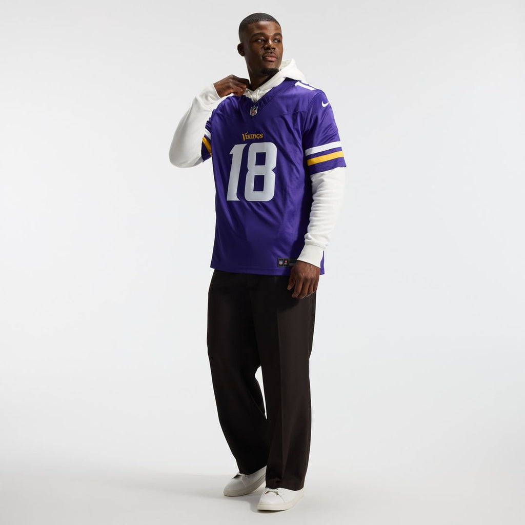 Minnesota Vikings Justin Jefferson Nike White Alternate Vapor F.U.S.E. Stitched Limited Jersey