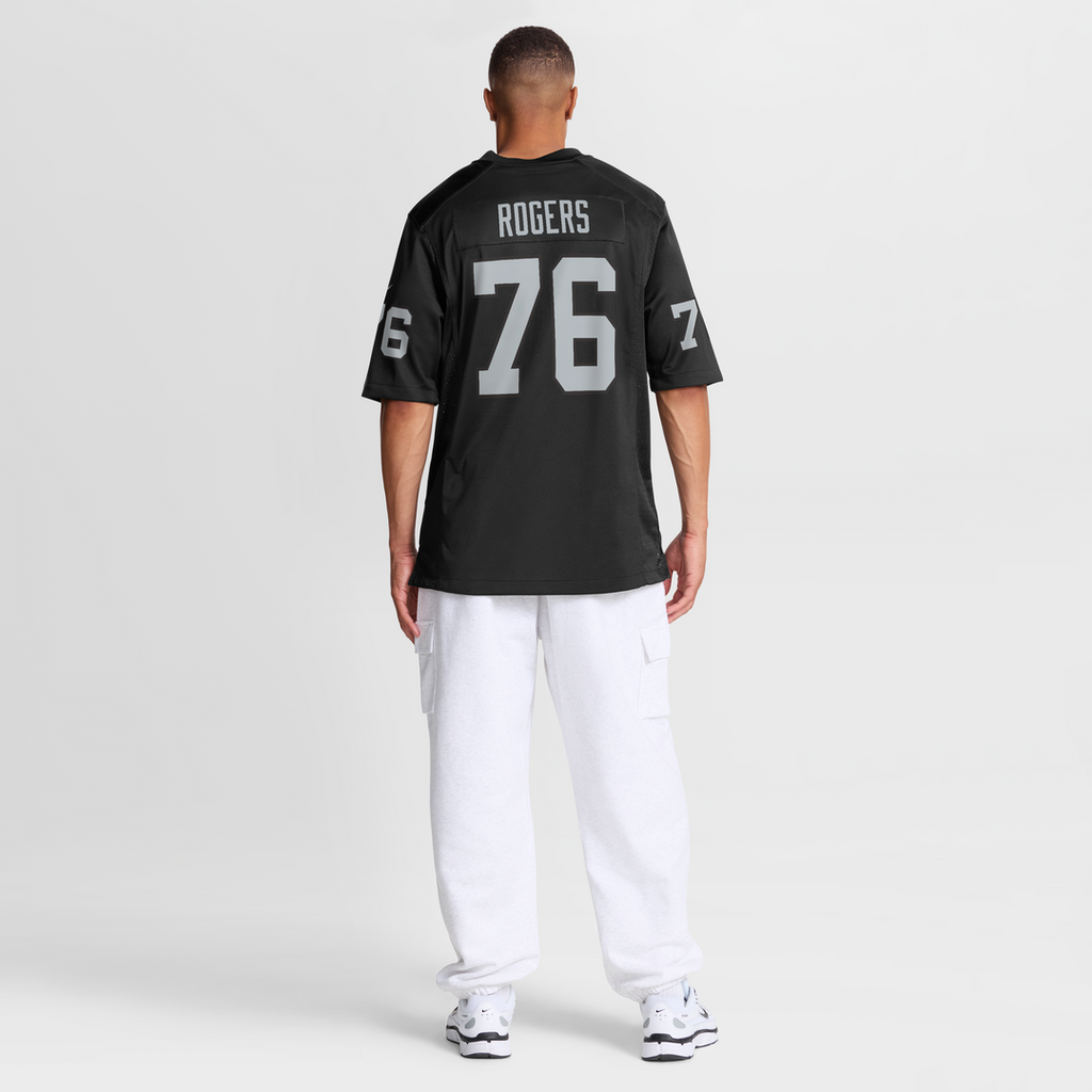 Las Vegas Raiders Caleb Rogers Nike Black Team Game Jersey