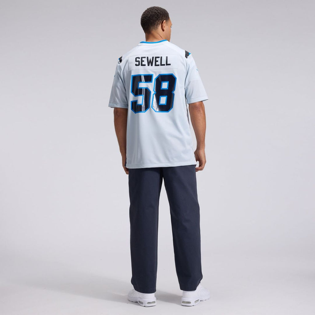Detroit Lions Penei Sewell Nike Silver 2026 Rivalries Collection Game Jersey