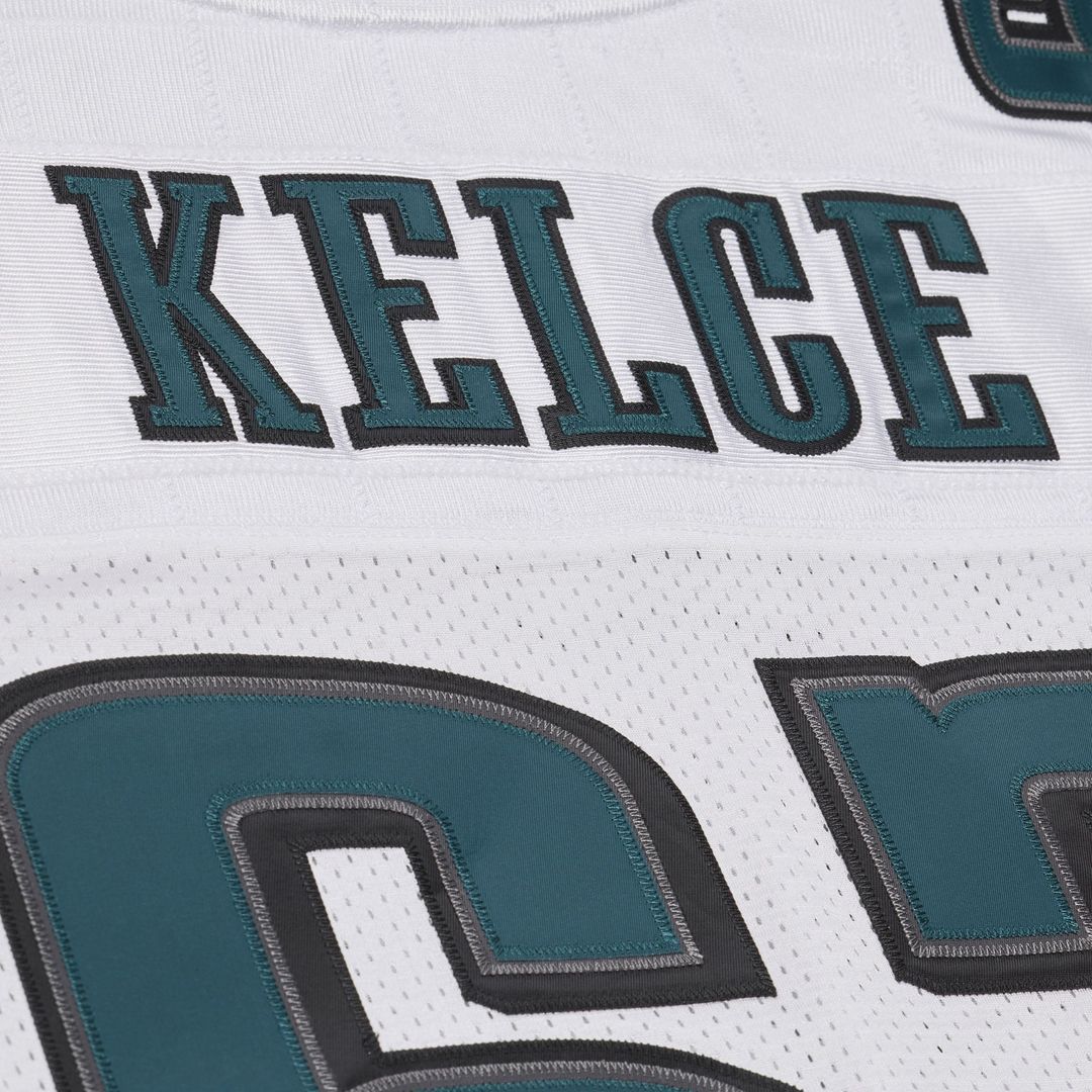 Philadelphia Eagles Jason Kelce Mitchell & Ness White 2011 Authentic Throwback Jersey