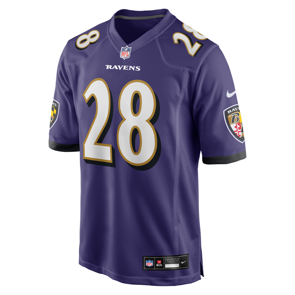 Baltimore Ravens Taven Bryan Nike Purple Team Game Jersey