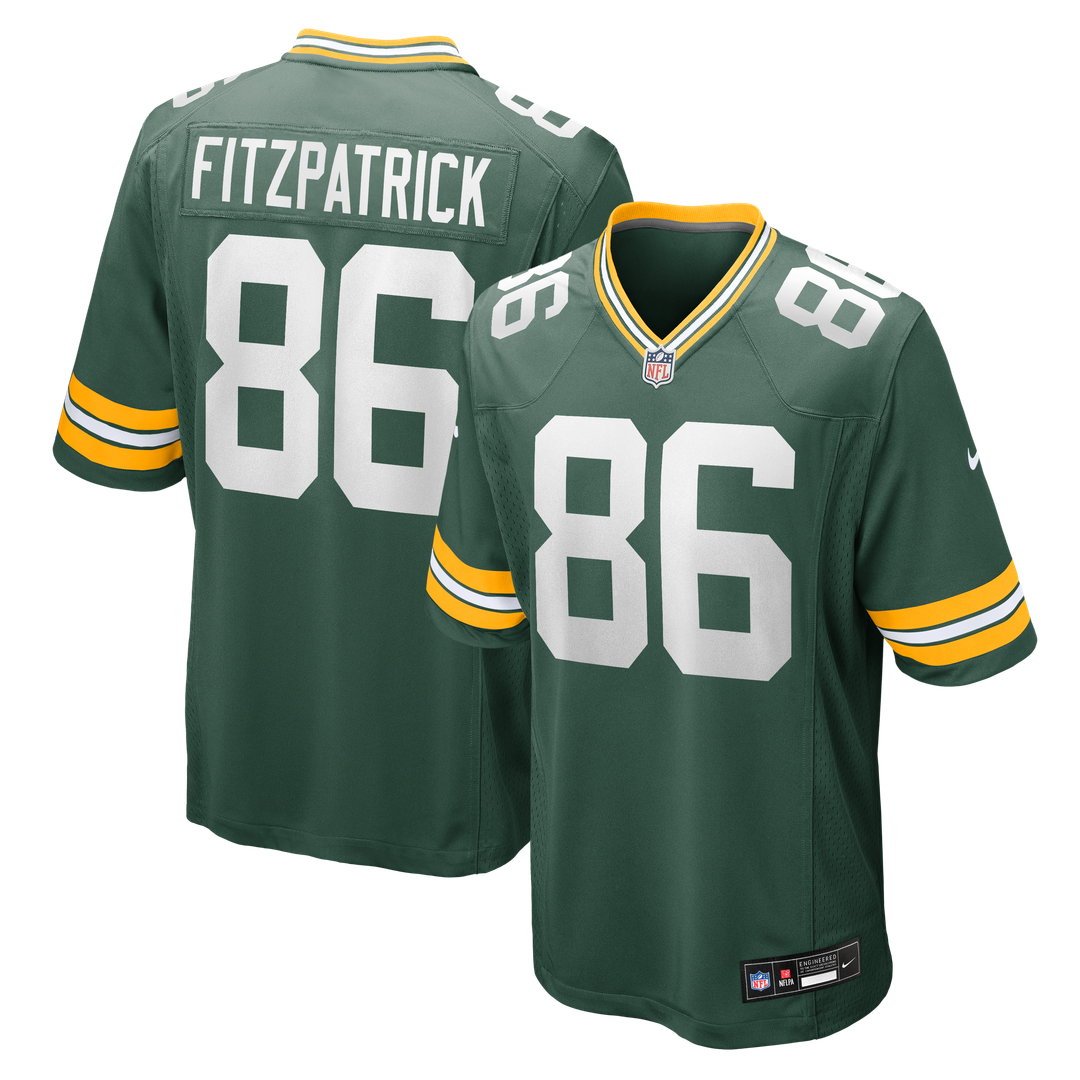 Green Bay Packers John FitzPatrick Nike Green Team Game Jersey